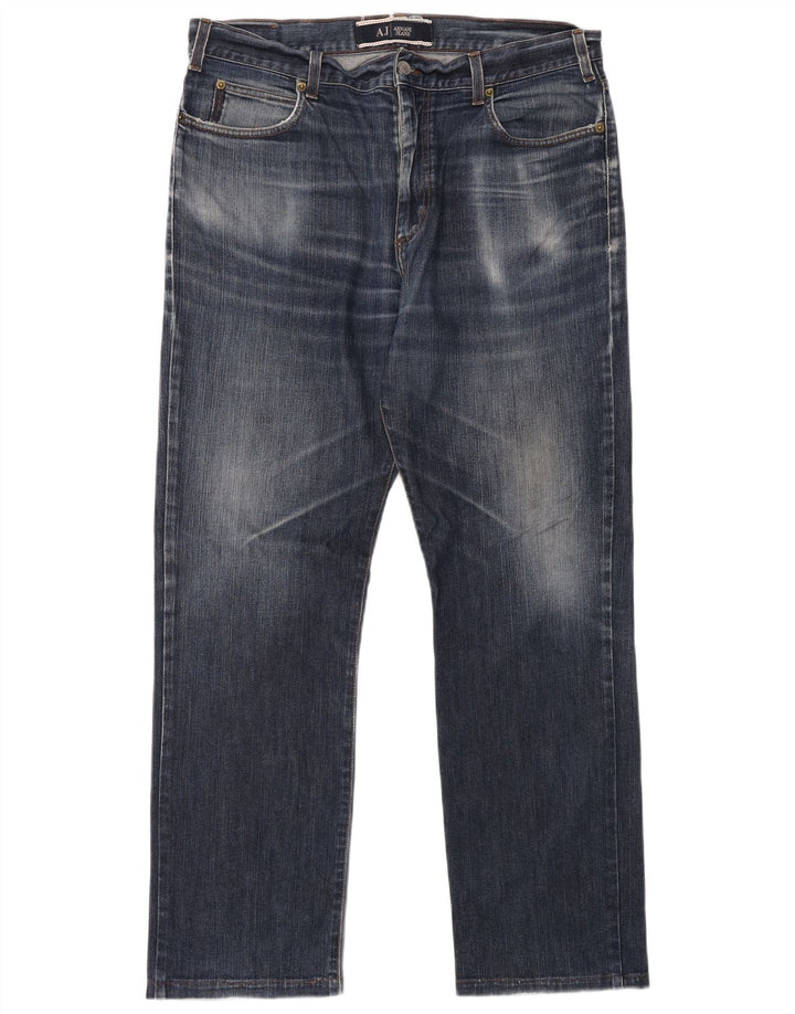 ARMANI Straight jeans til mænd W36 L30 Blå