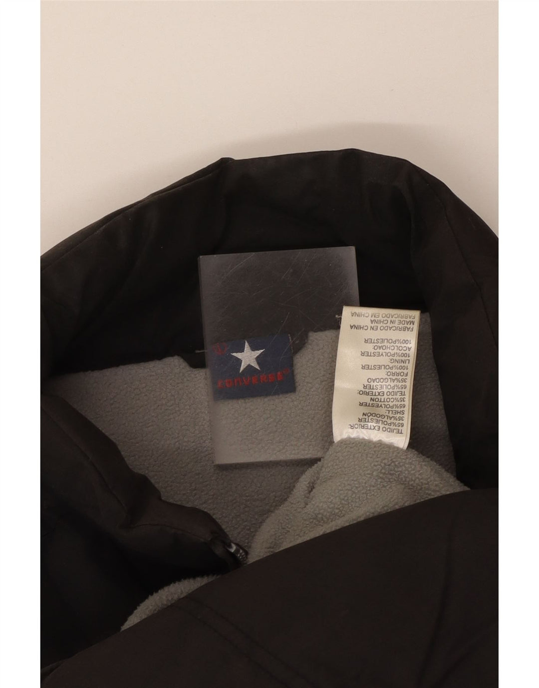 Converse Herre grafisk polstret Gilet UK 40 Large Navy Blue Polyester