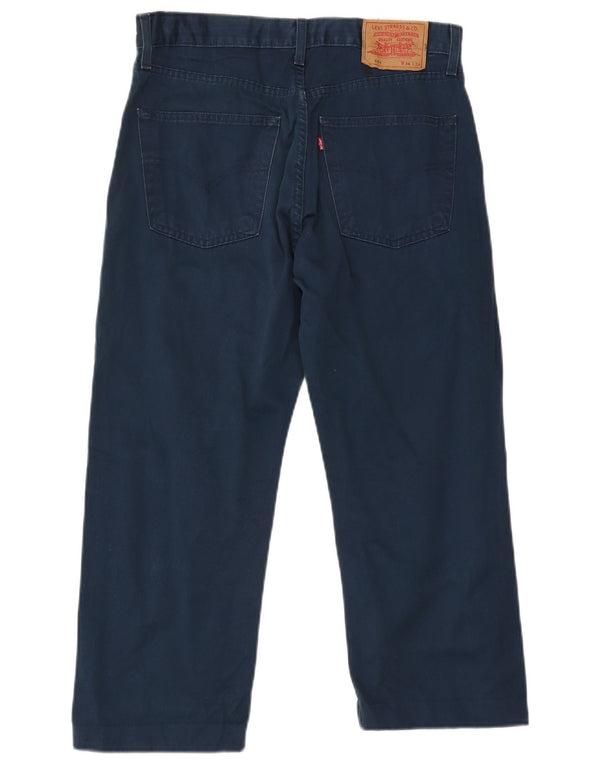 Levi's Herre Crop Casual Bukser W34 L23 Marineblå Bomuld