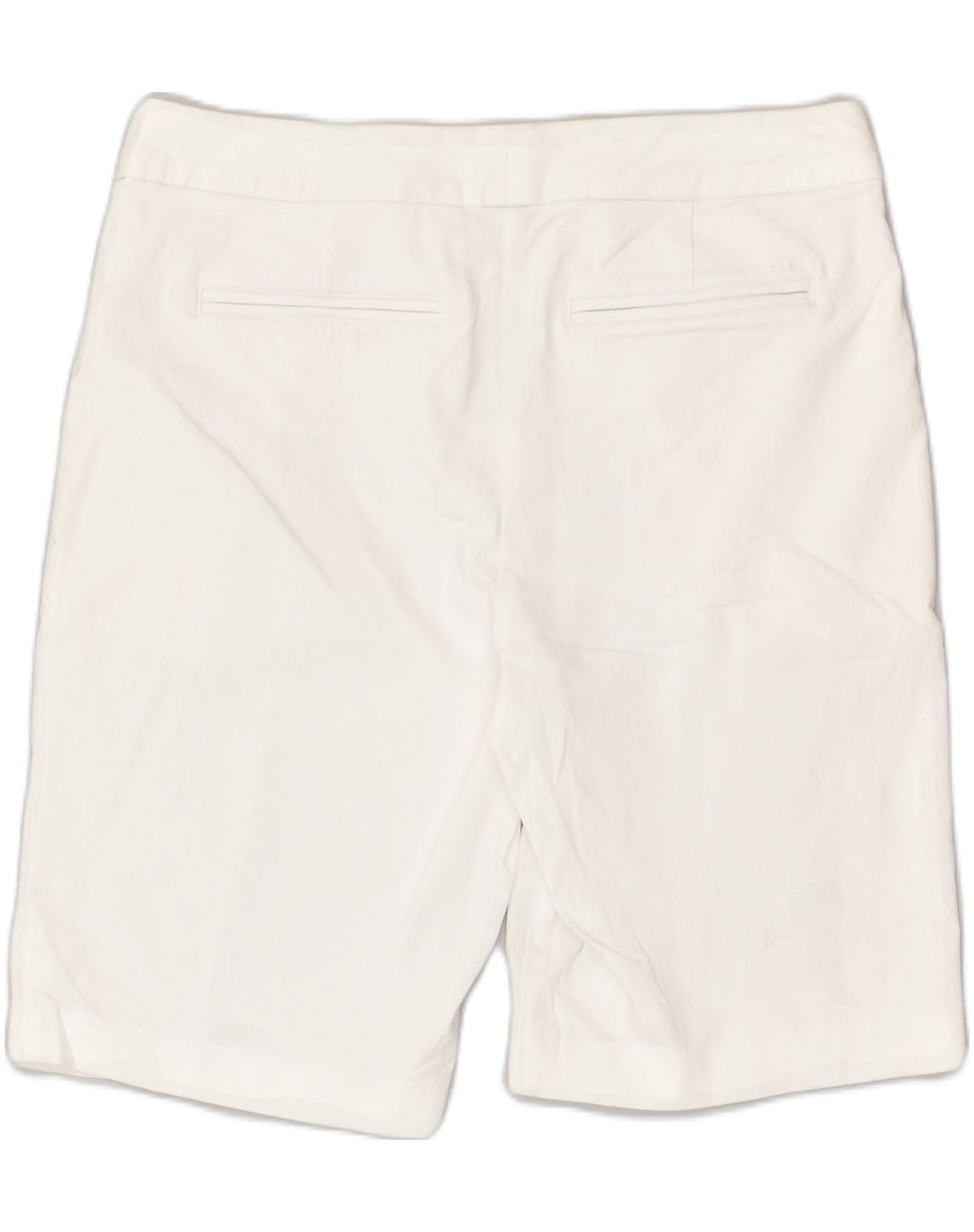 IZOD Womens Casual Shorts US 8 Medium W32 White Rayon | Vintage Izod | Thrift | Second-Hand Izod | Used Clothing | Messina Hembry 