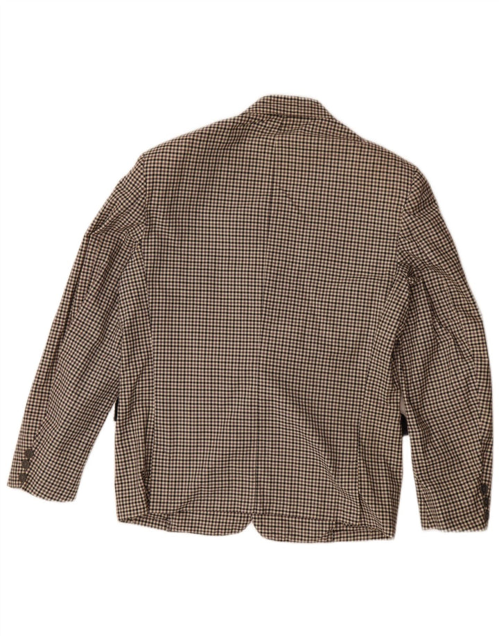 Wampum Herre 2-knaps blazerjakke UK 38 Medium Grey Gingham