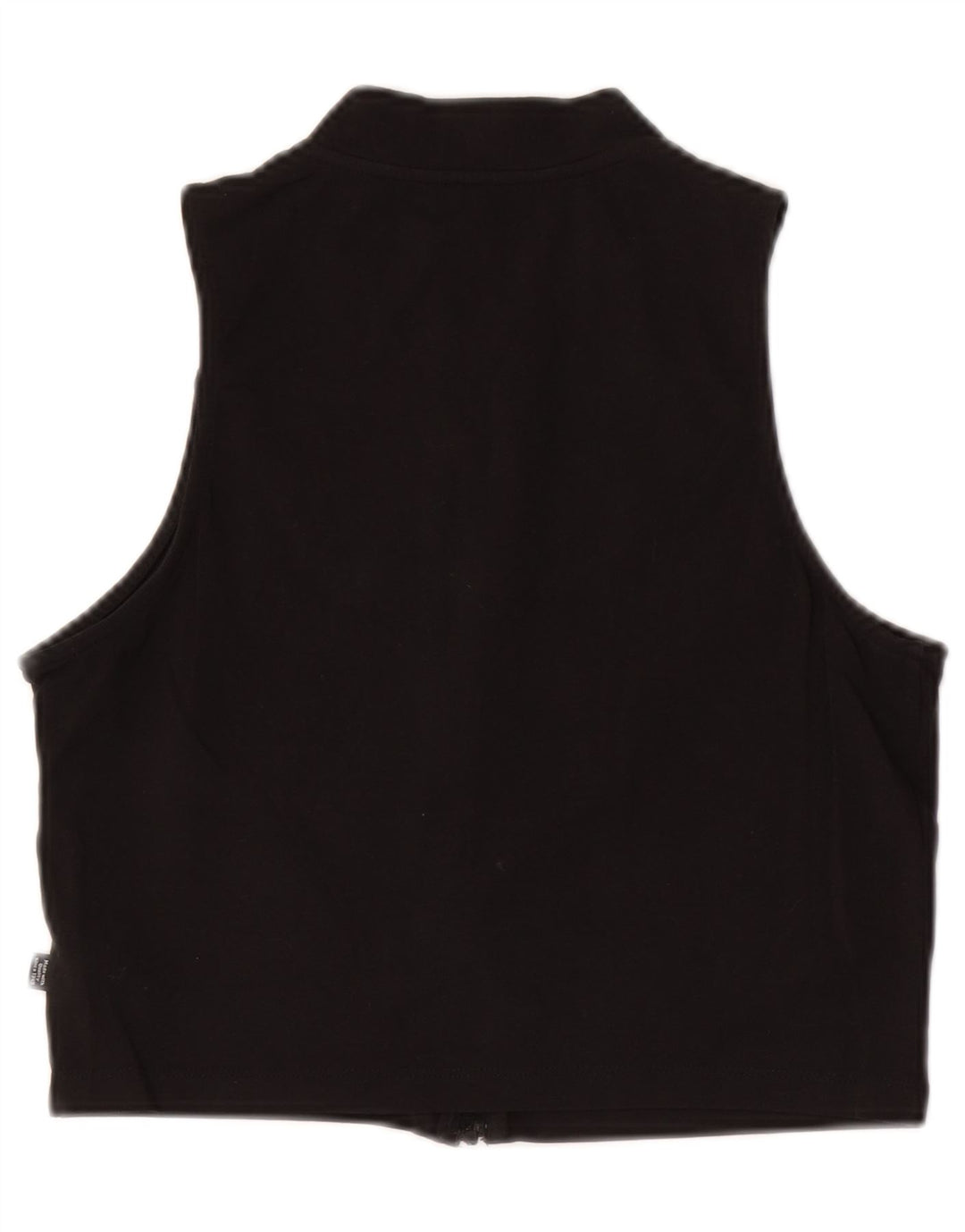 Puma Dame Ærmeløs Crop Top UK 14 Stor Sort Bomuld