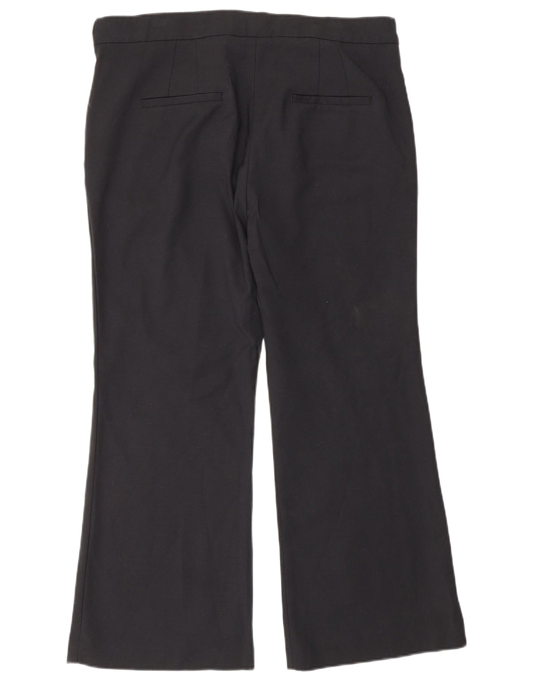Zara Dame Bootcut Chino Bukser IT 42 Large W32 L26 Sort
