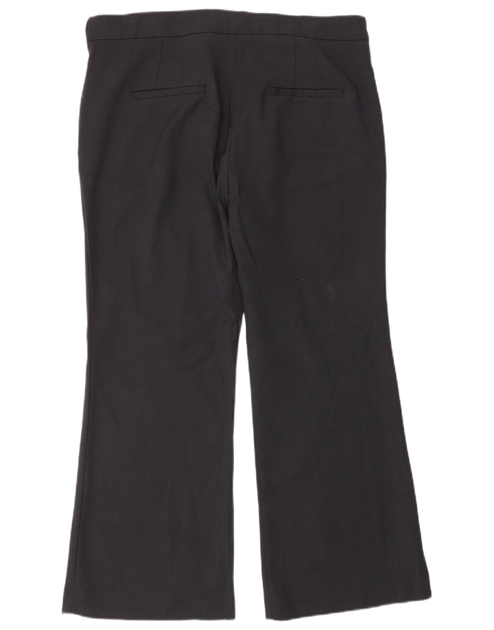 Zara Dame Bootcut Chino Bukser IT 42 Large W32 L26 Sort