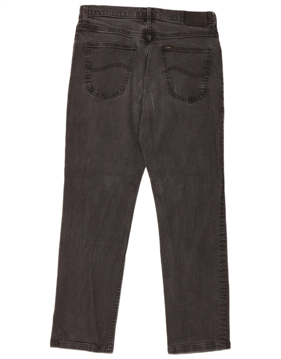Lee Mens Brooklyn Straight Jeans W34 L30 Sort Bomuld