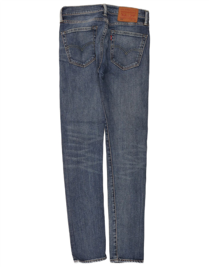 LEVI'S Mens 519 Skinny Jeans W29 L32 Blue Cotton