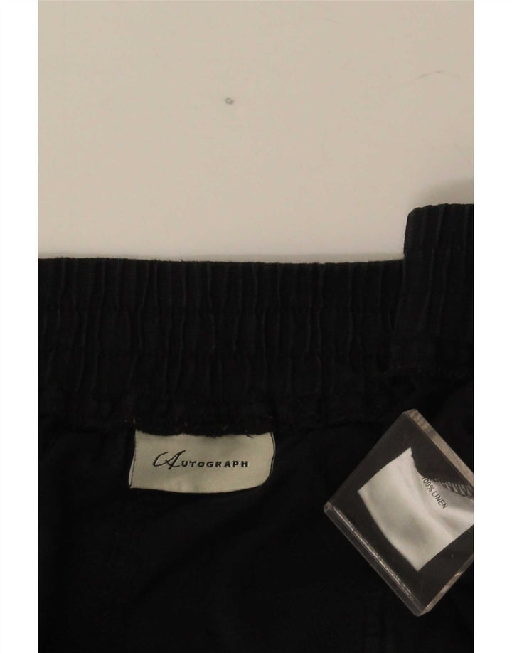 Marks & Spencer Herre Chino Shorts W52 5XL Sort hør