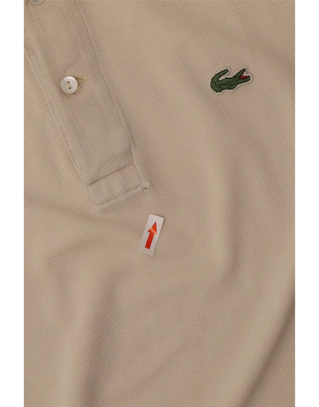 Lacoste herre poloskjorte str. 6 XL Beige bomuld
