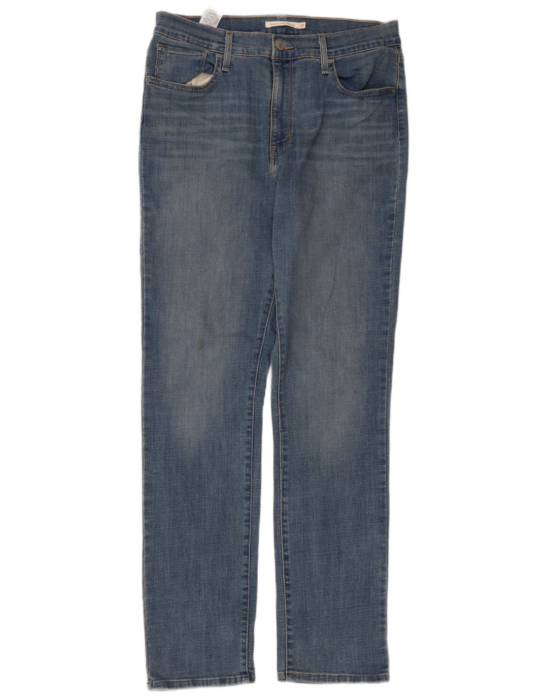 Levi's Womens 724 Højtaljede lige jeans W32 L32 blå bomuld