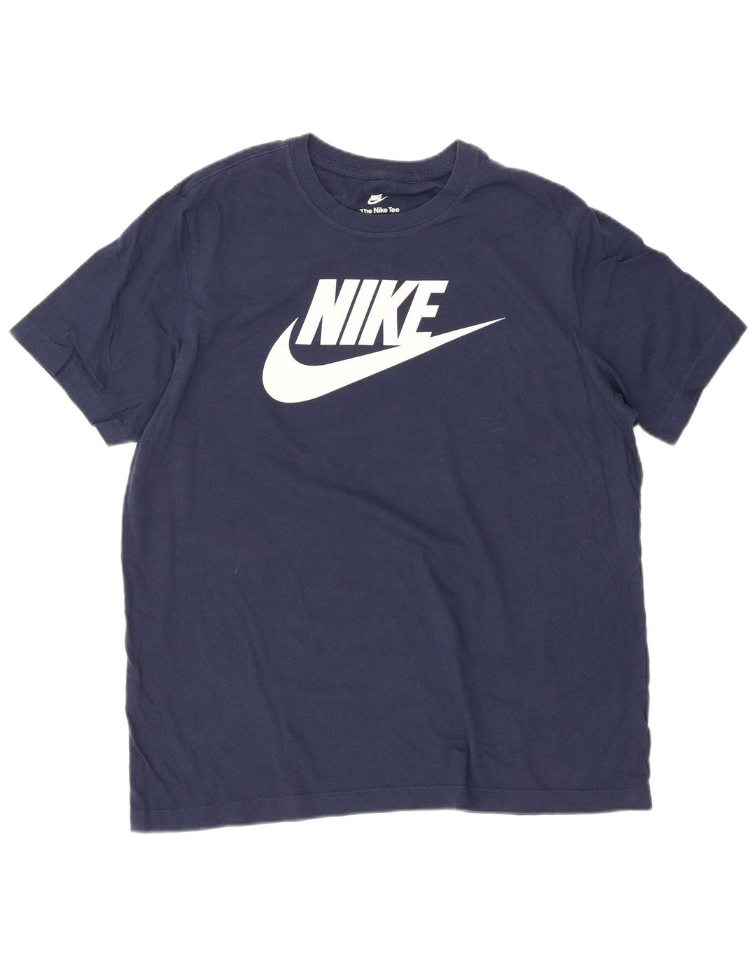 Nike grafisk T-shirt top til mænd, stor marineblå bomuld