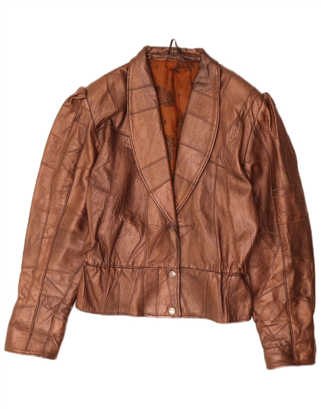 Vintage dame læderjakke UK 14 Medium Brown