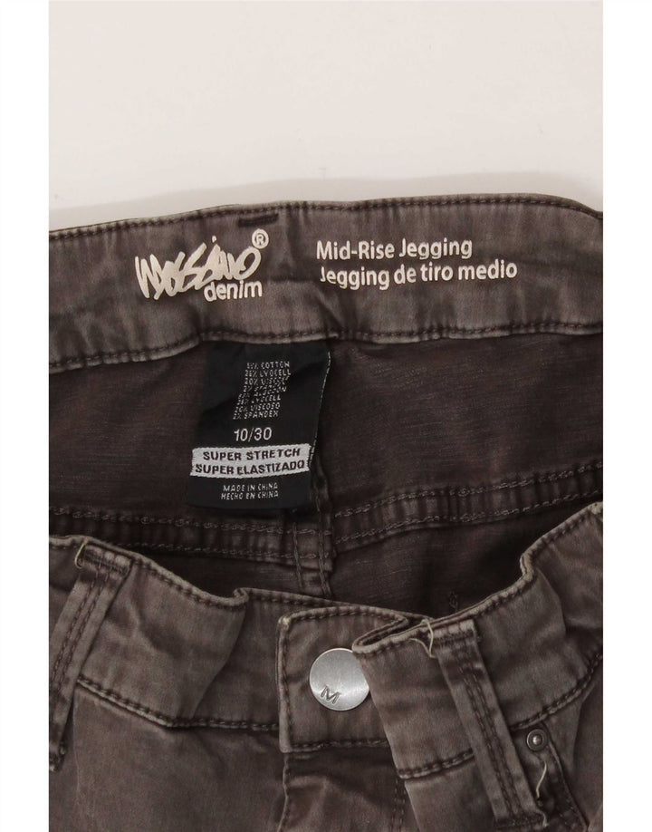 Mossimo Dame Super Strech Jegging Jeans US 10 Large W30 L27 Grå Bomuld