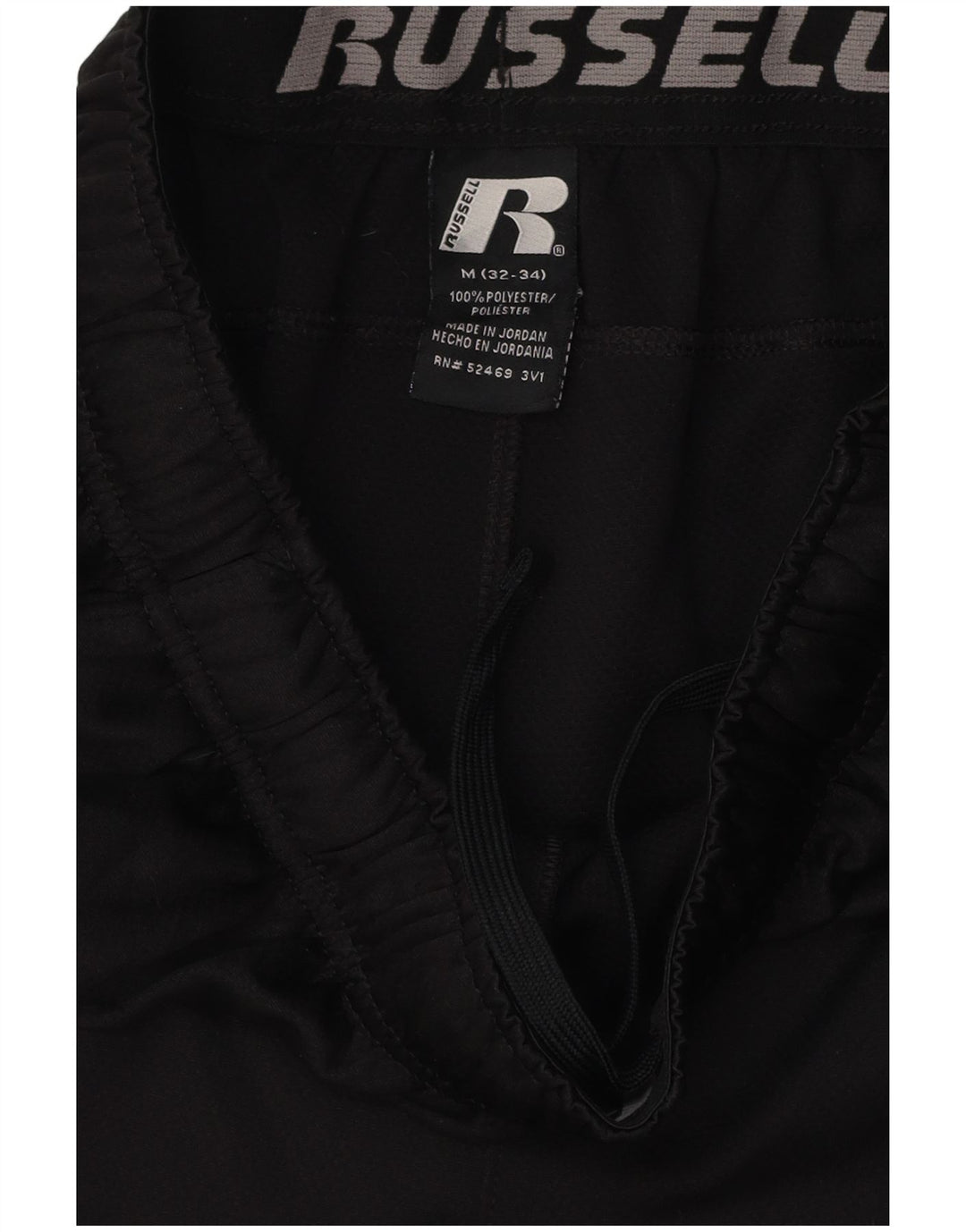 RUSSELL ATHLETIC Sportsshorts til mænd Medium Sort Colourblock Polyester