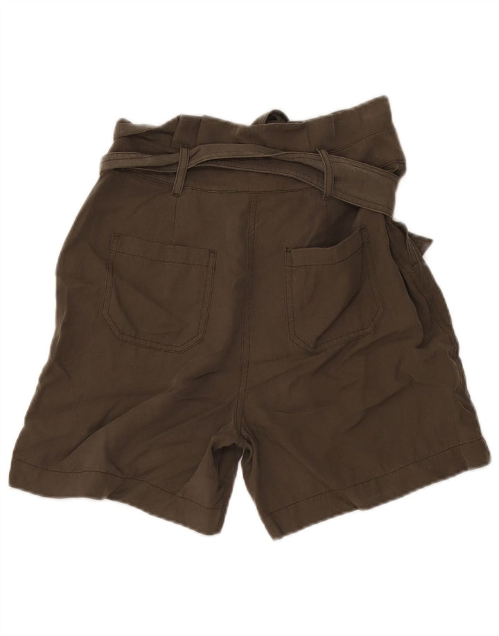 Boden Dame Casual Shorts UK 8 Small W30 Khaki Lyocell