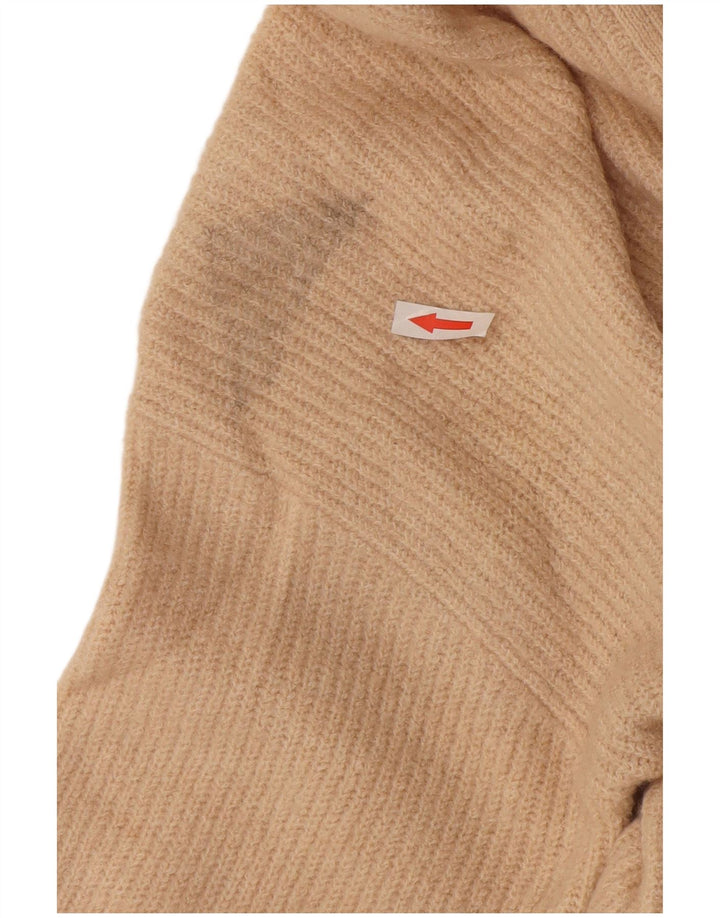 Jack Wills Dame Oversized Longline Cardigan Sweater UK 10 Small Beige