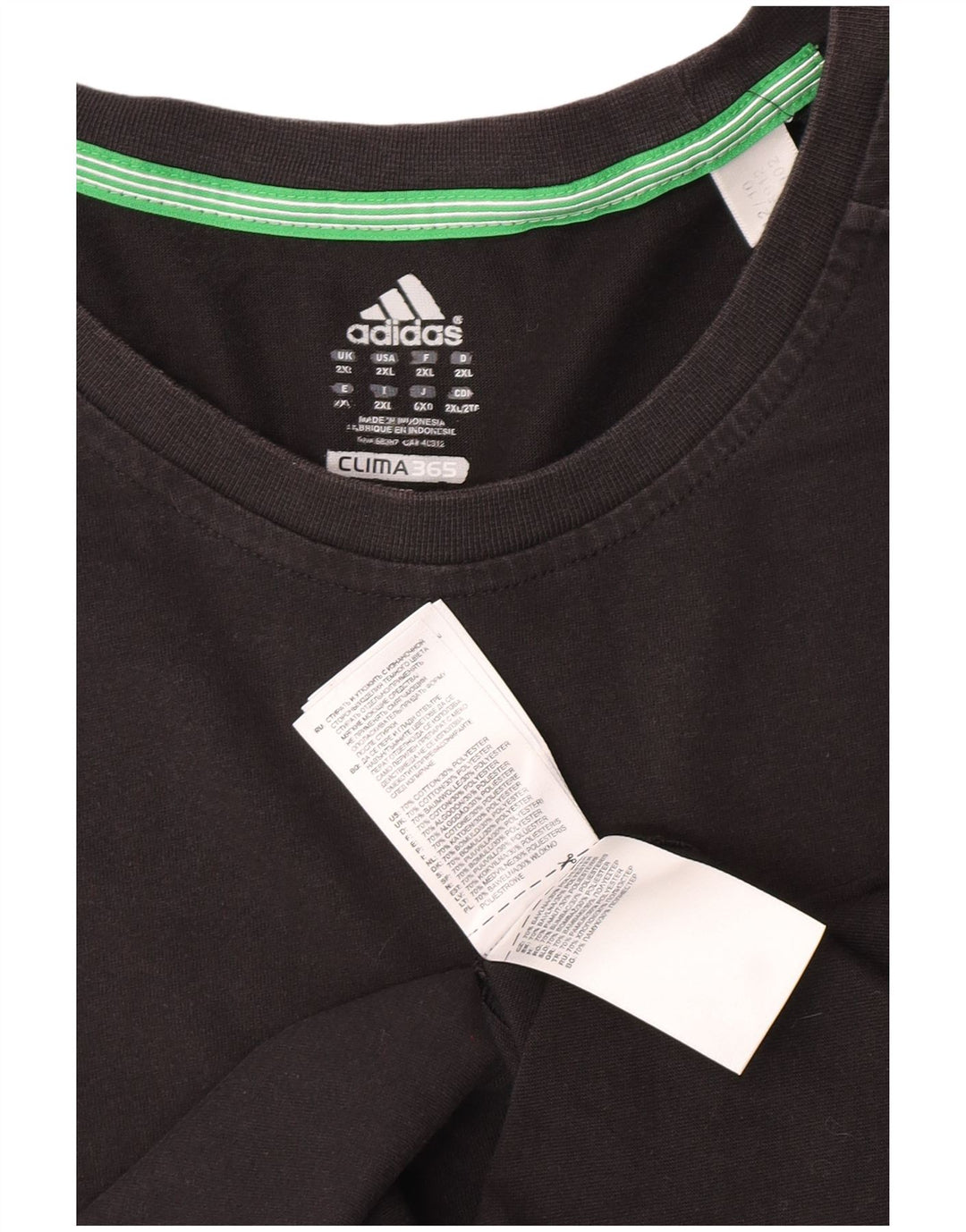 Adidas Herre Climalite T-Shirt Top 2XL Grå Bomuld