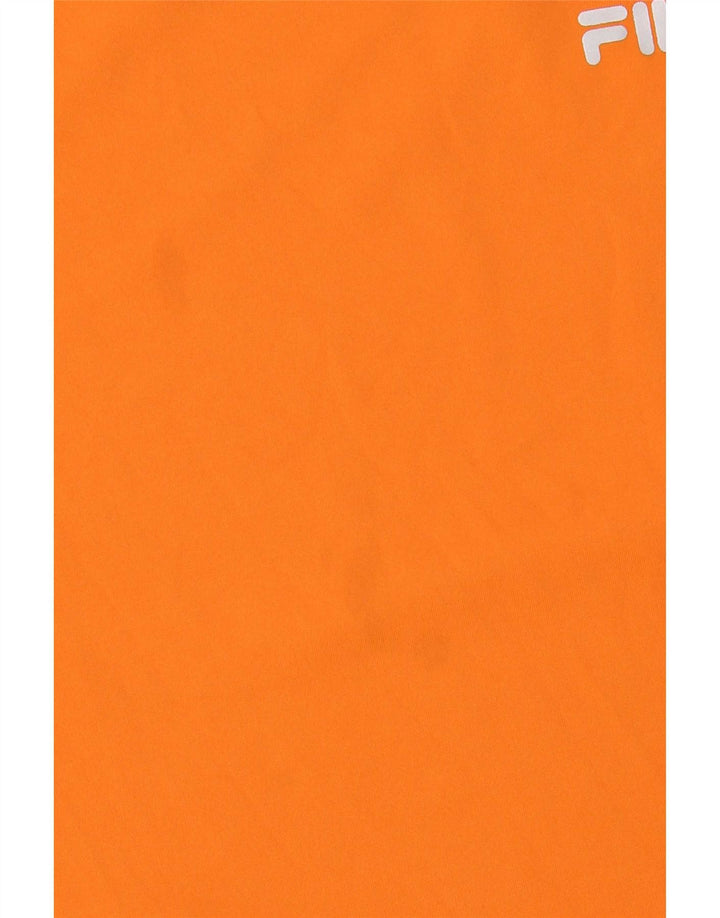 Fila Herre T-Shirt Top IT 44 XS Orange Polyester