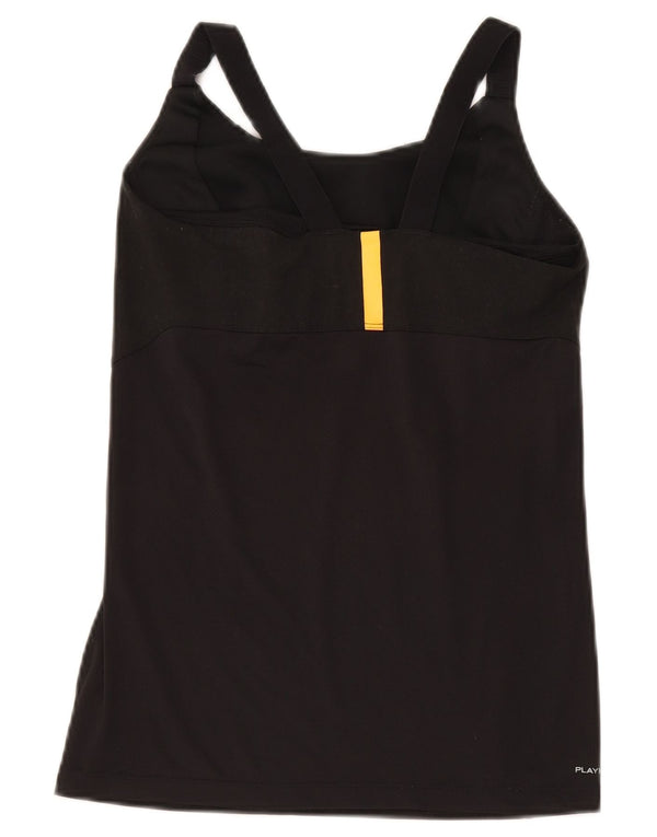 Reebok Womens Crop Grafisk Vest Top UK 8/10 Small Black