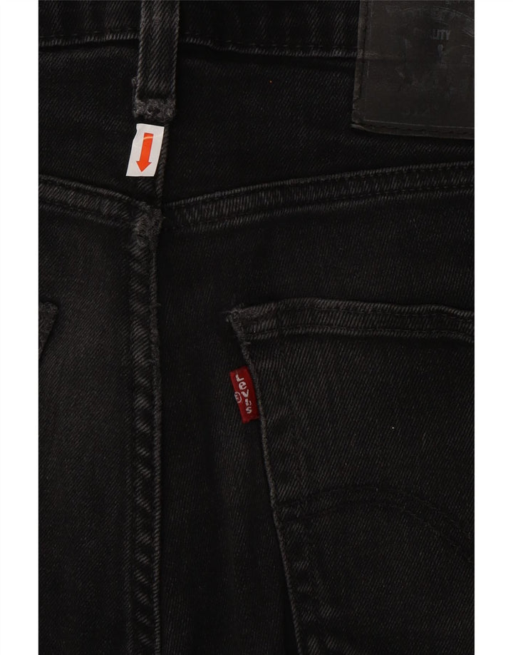 LEVI'S Mens 512 Slim Tapered Jeans W31 L34 Black Cotton