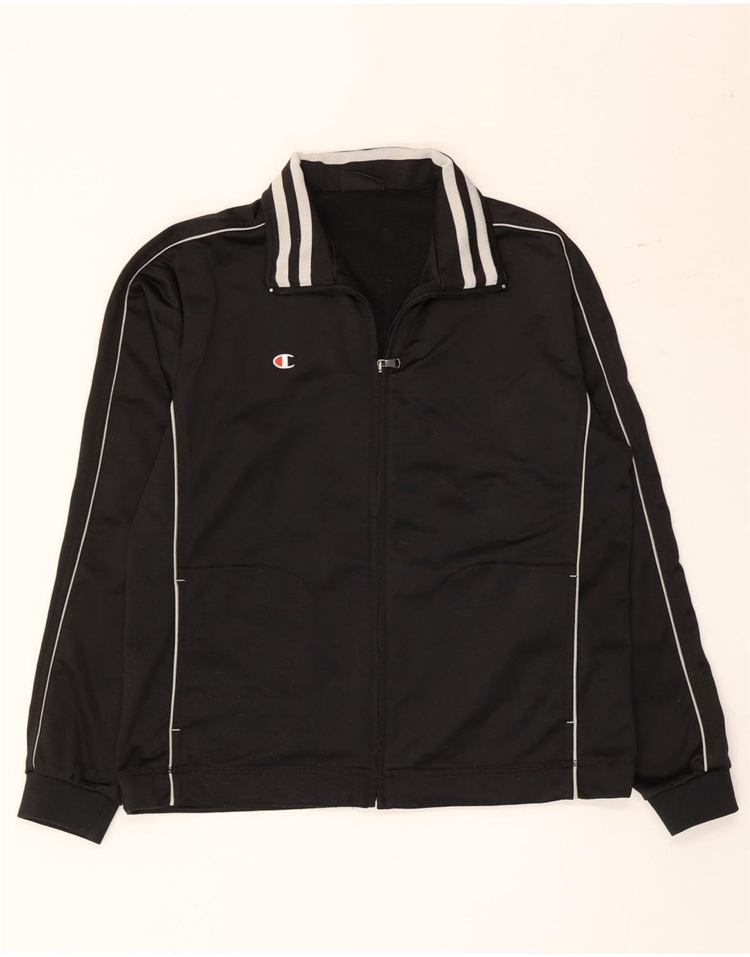 Champion Herre træningsdragt Topjakke Medium Sort Colourblock Polyester