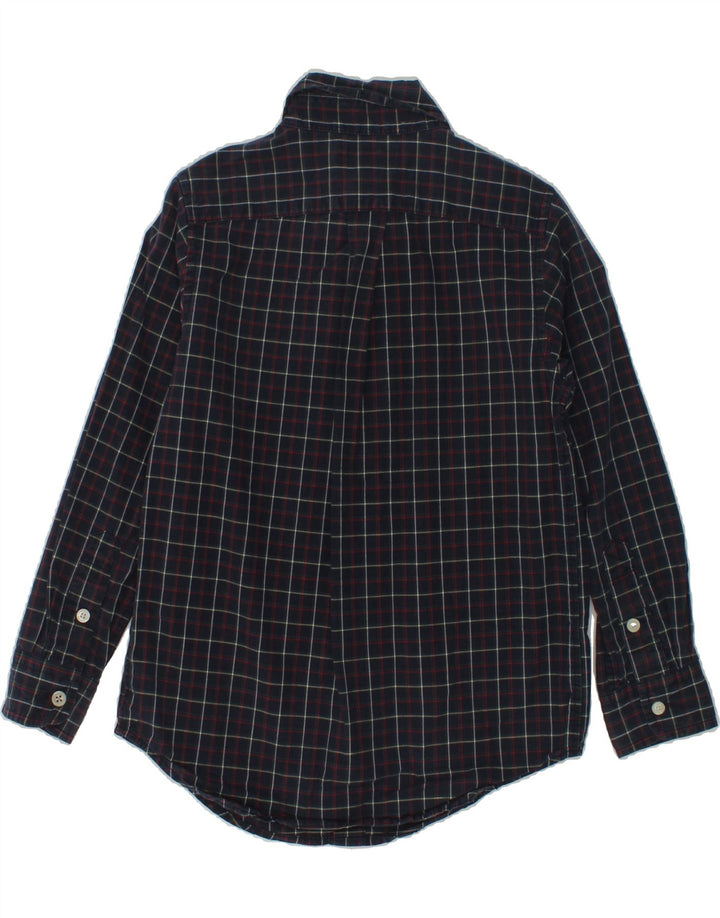 CHAPS Boys Shirt 5-6 Years Navy Blue Check Cotton | Vintage Chaps | Thrift | Second-Hand Chaps | Used Clothing | Messina Hembry 