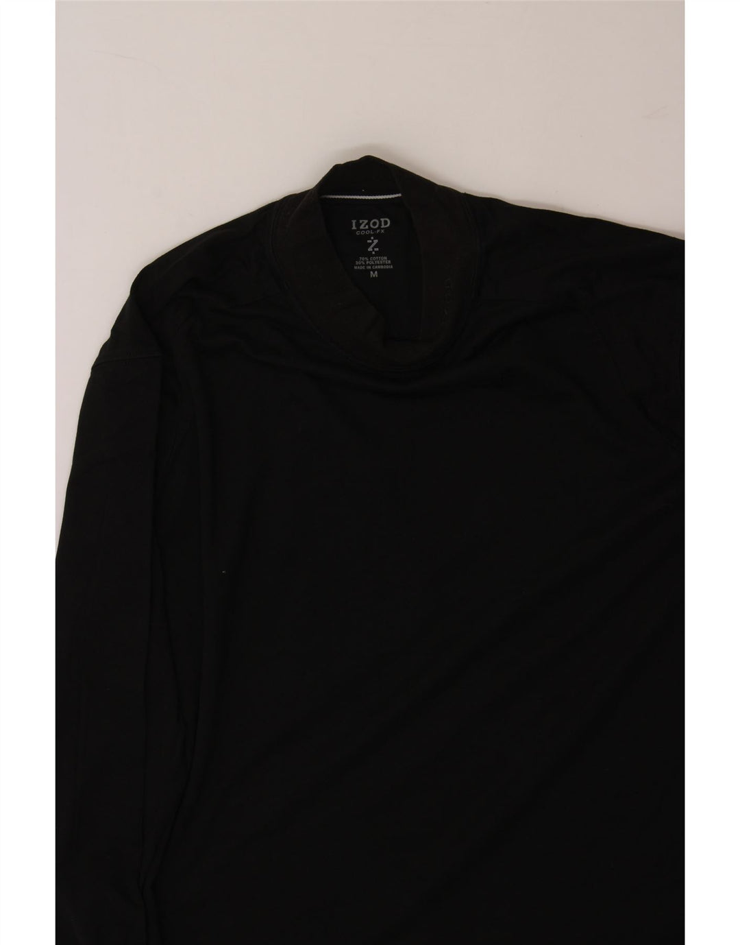 IZOD Mens Top Long Sleeve Medium Black Cotton Vintage Izod and Second-Hand Izod from Messina Hembry 