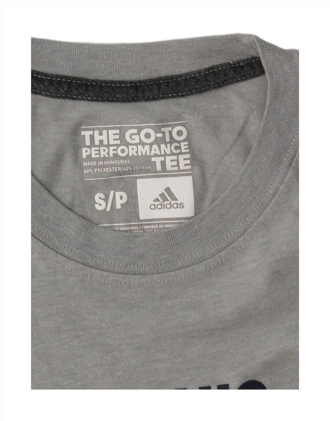 ADIDAS Mens Graphic Top Long Sleeve Small Grey Polyester Vintage Adidas and Second-Hand Adidas from Messina Hembry 
