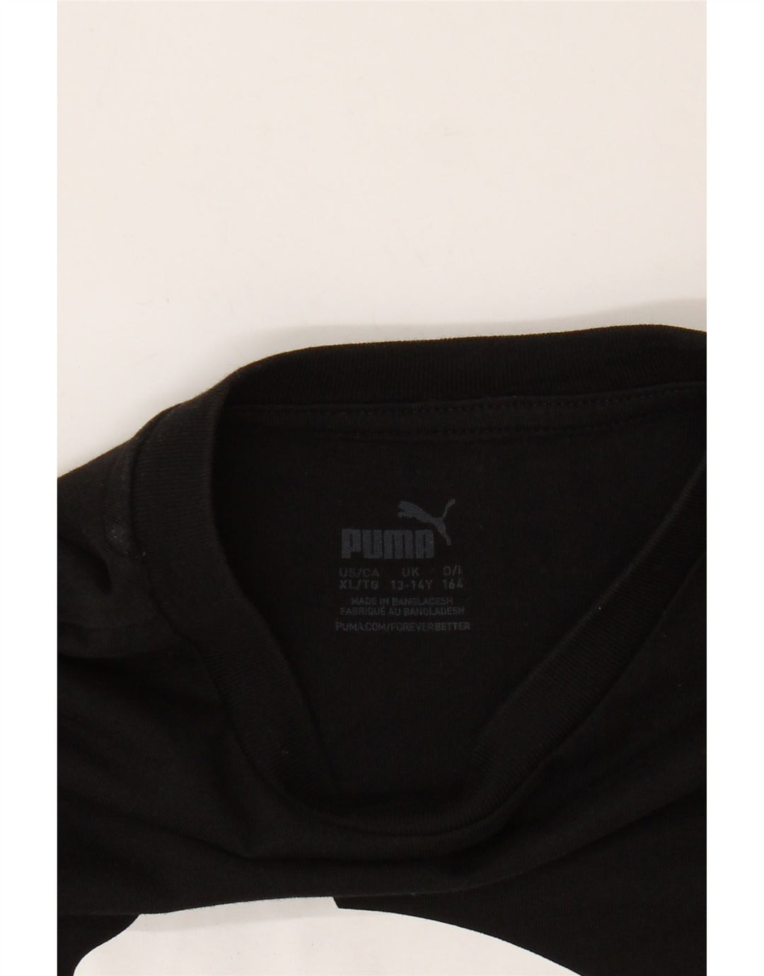 Puma piger grafisk t-shirt top 13-14 år sort