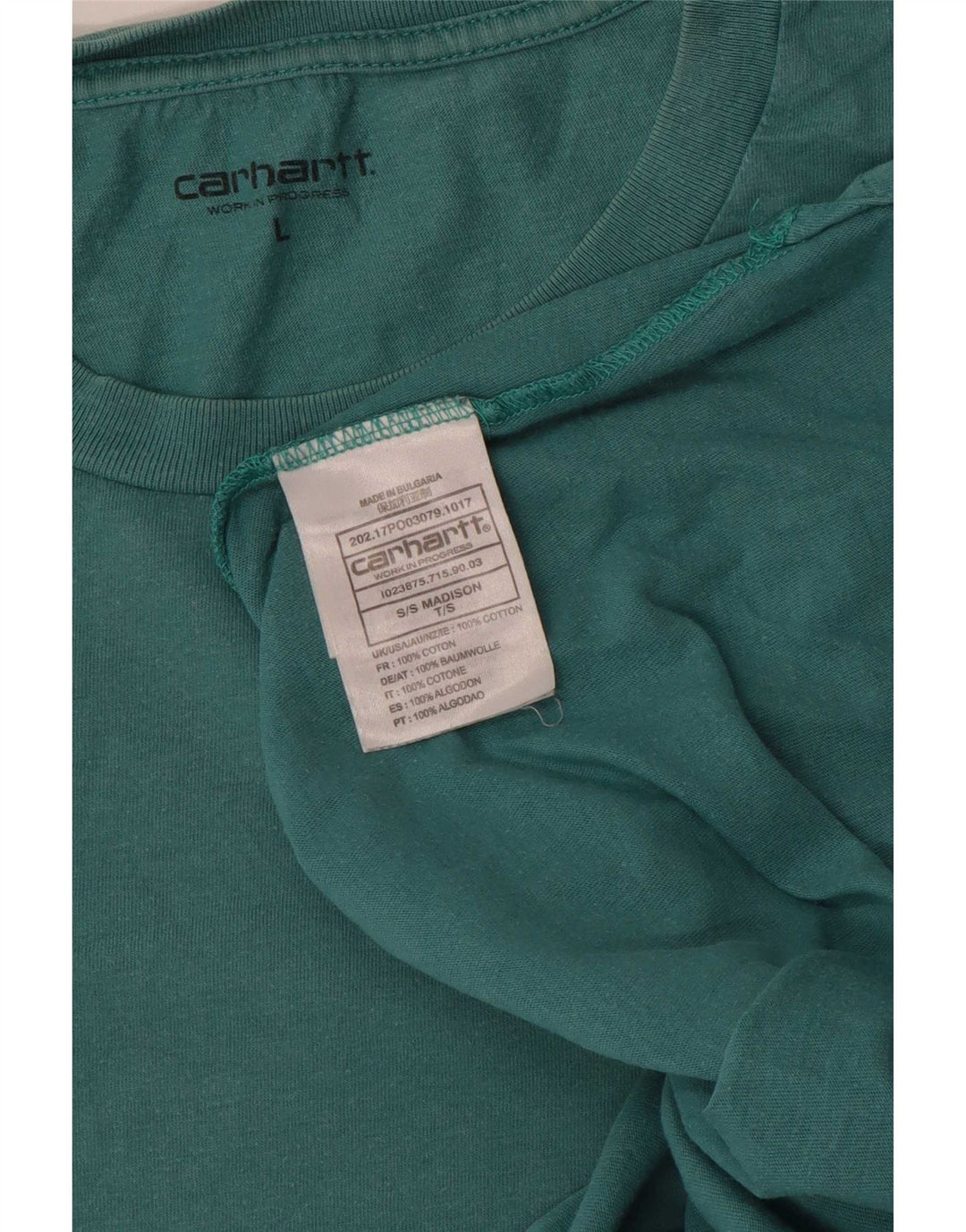 Carhartt Herre Madison T-Shirt Stor grøn bomuld