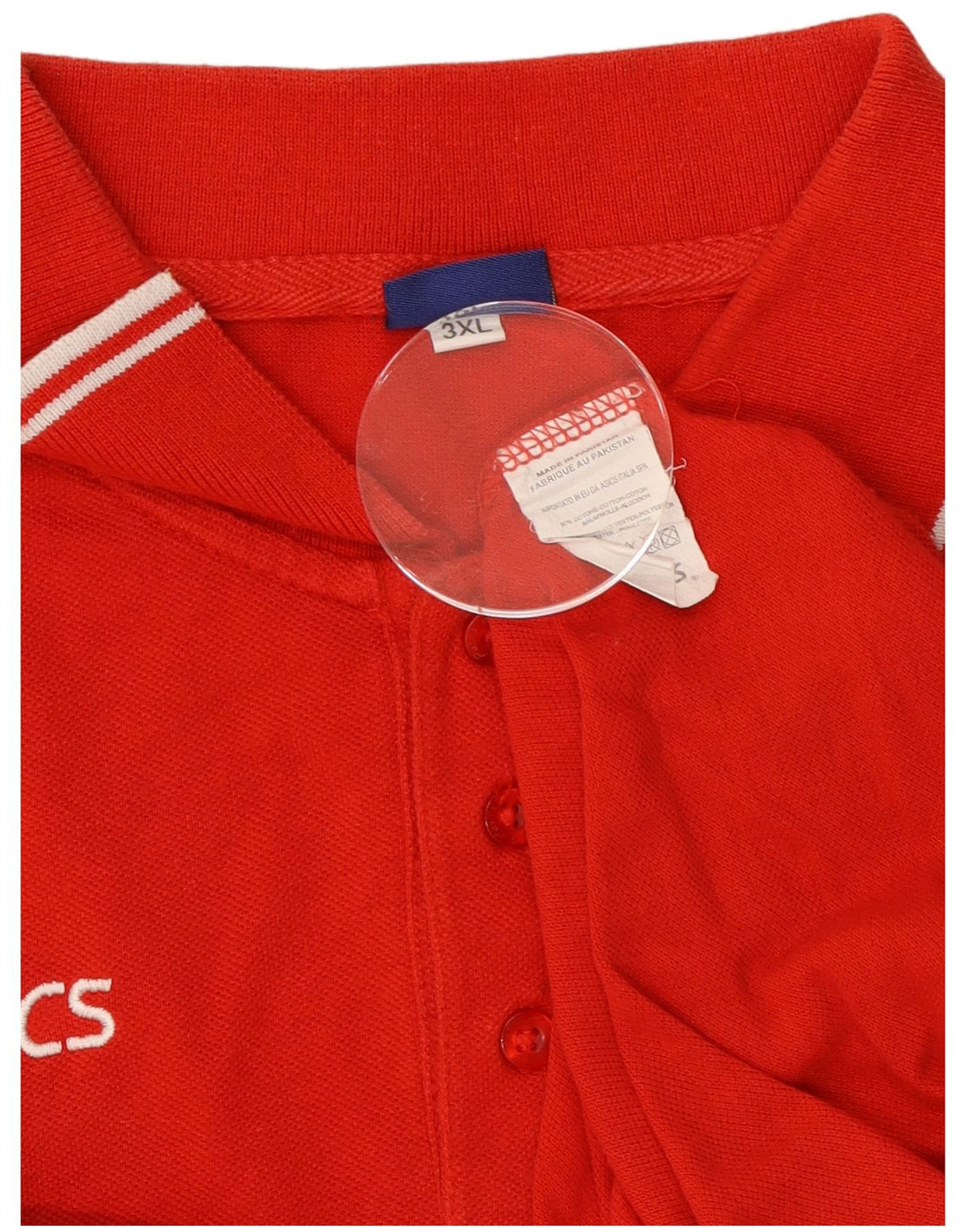 Asics herre poloshirt 3XL rød bomuld