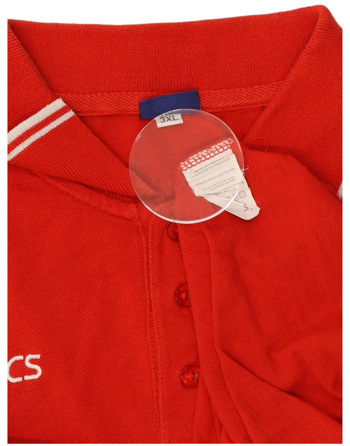 Asics herre poloshirt 3XL rød bomuld