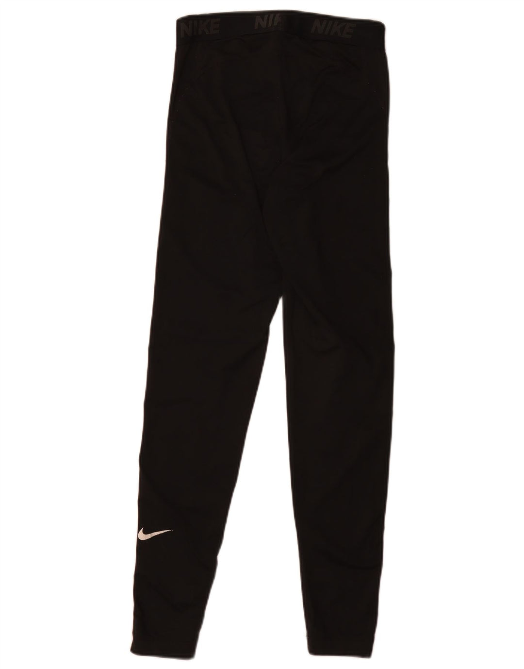 Nike Dame Dri Fit Grafiske Leggings UK 10 Small Black Polyester