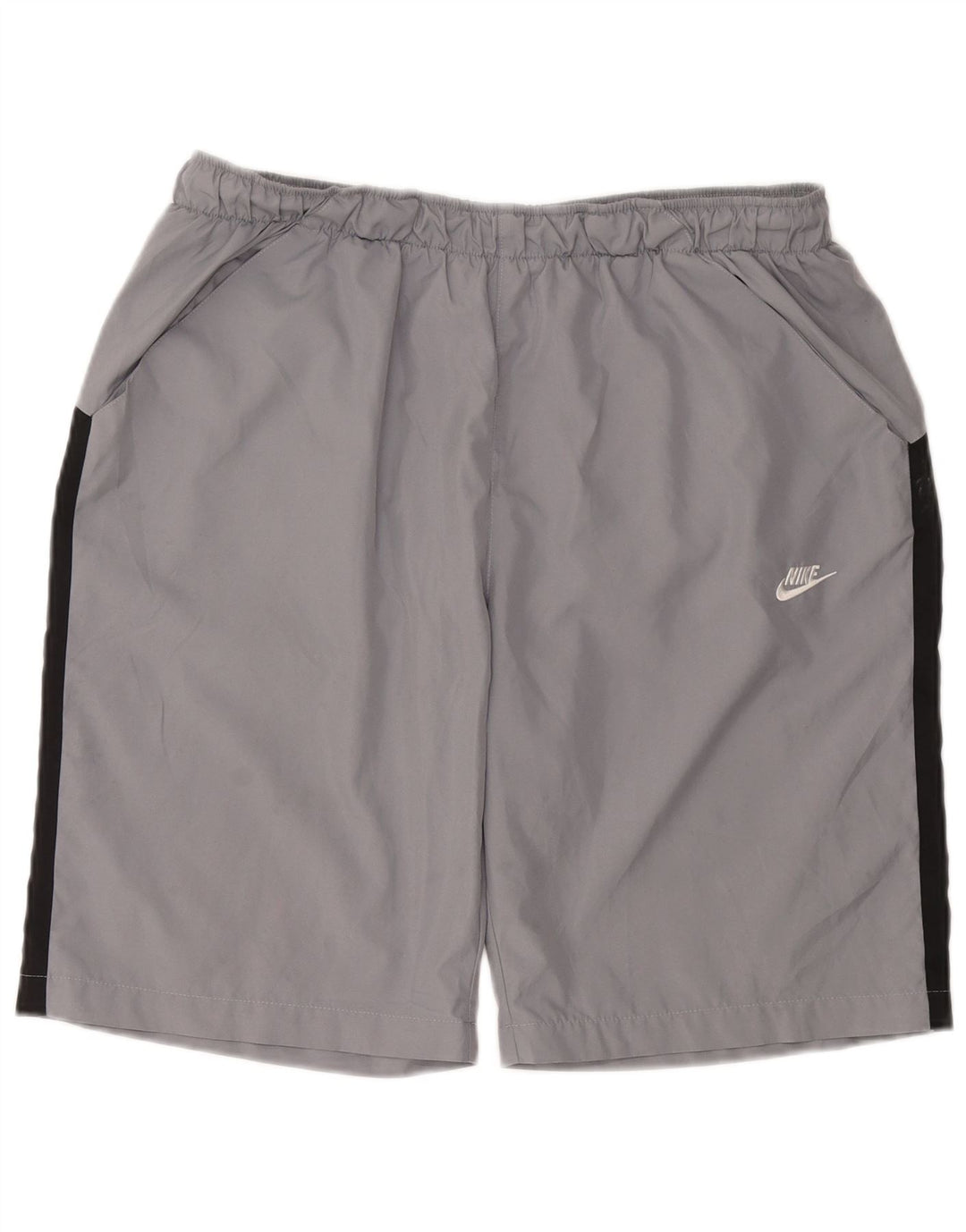 NIKE Sportsshorts til mænd XL Grå Colourblock Polyester