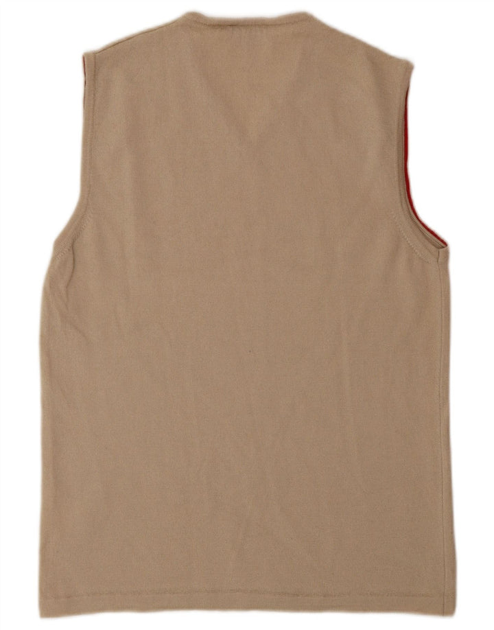 HUGO BOSS Herrevest Tank Top Stor Beige Virgin Wool