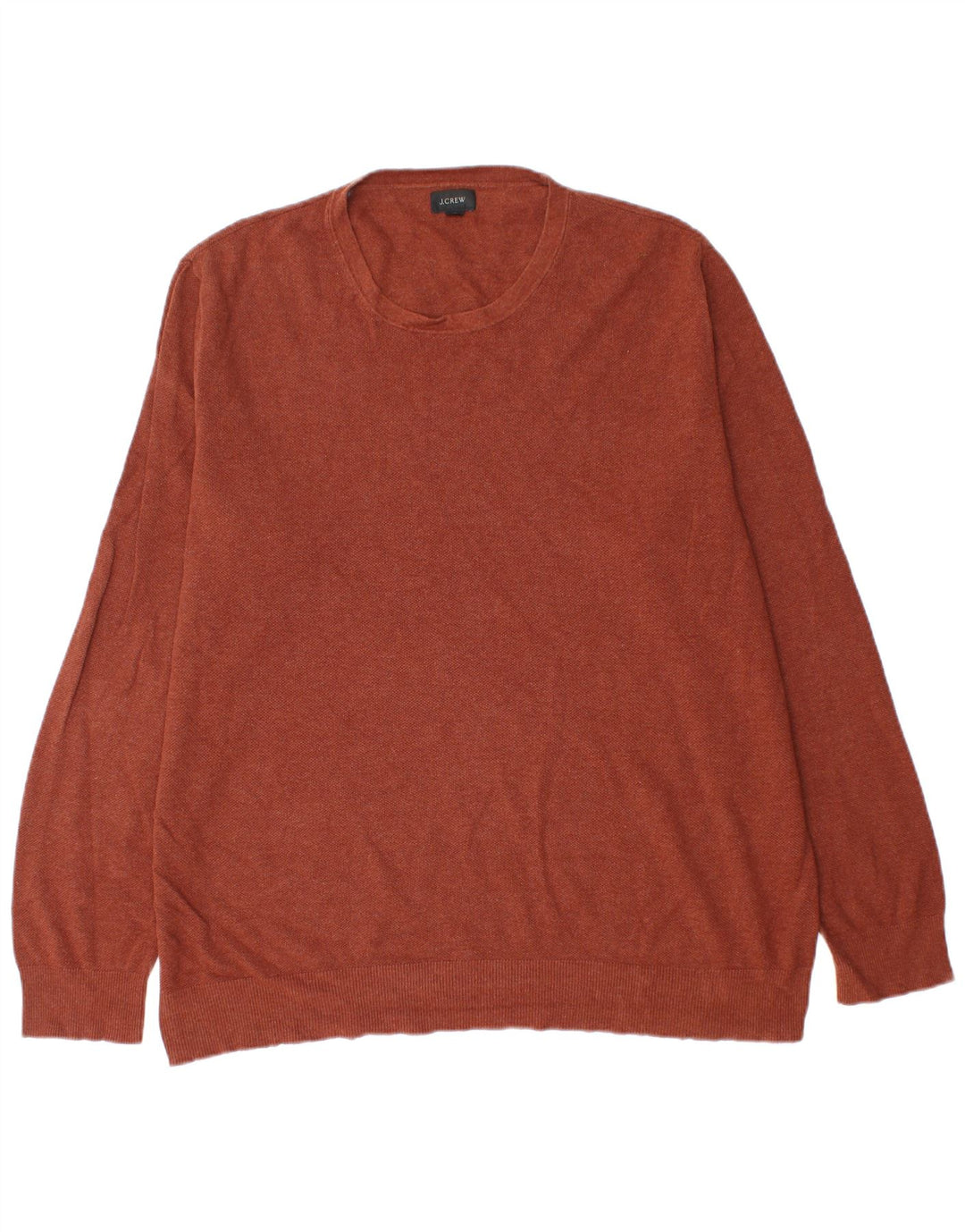J. Crew Herre Boat Neck Jumper Sweater XL Brun Bomuld