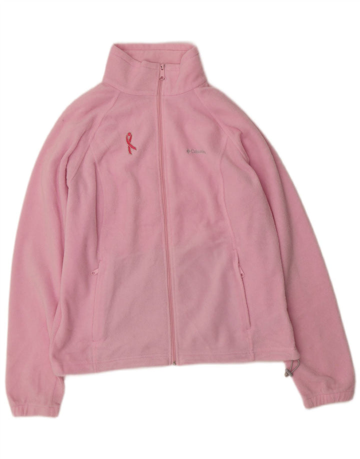 COLUMBIA Womens Fleece Jacket UK 18 XL Pink Polyester