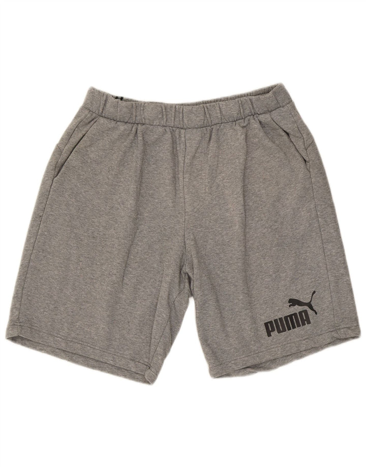 Puma Herre Sportshorts XL Grå Flecked Bomuld