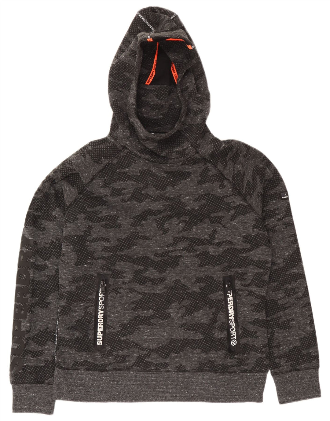 Superdry Womens Graphic Full Tracksuit UK 18 XL Grå Camouflage Polyester