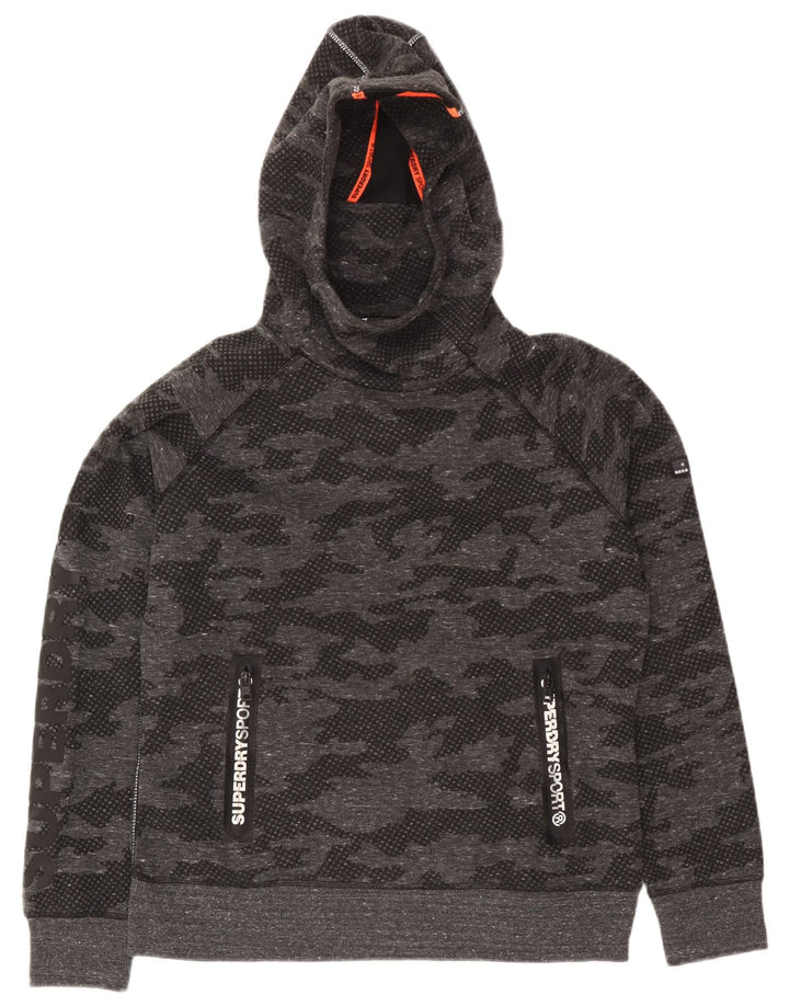 Superdry Womens Graphic Full Tracksuit UK 18 XL Grå Camouflage Polyester