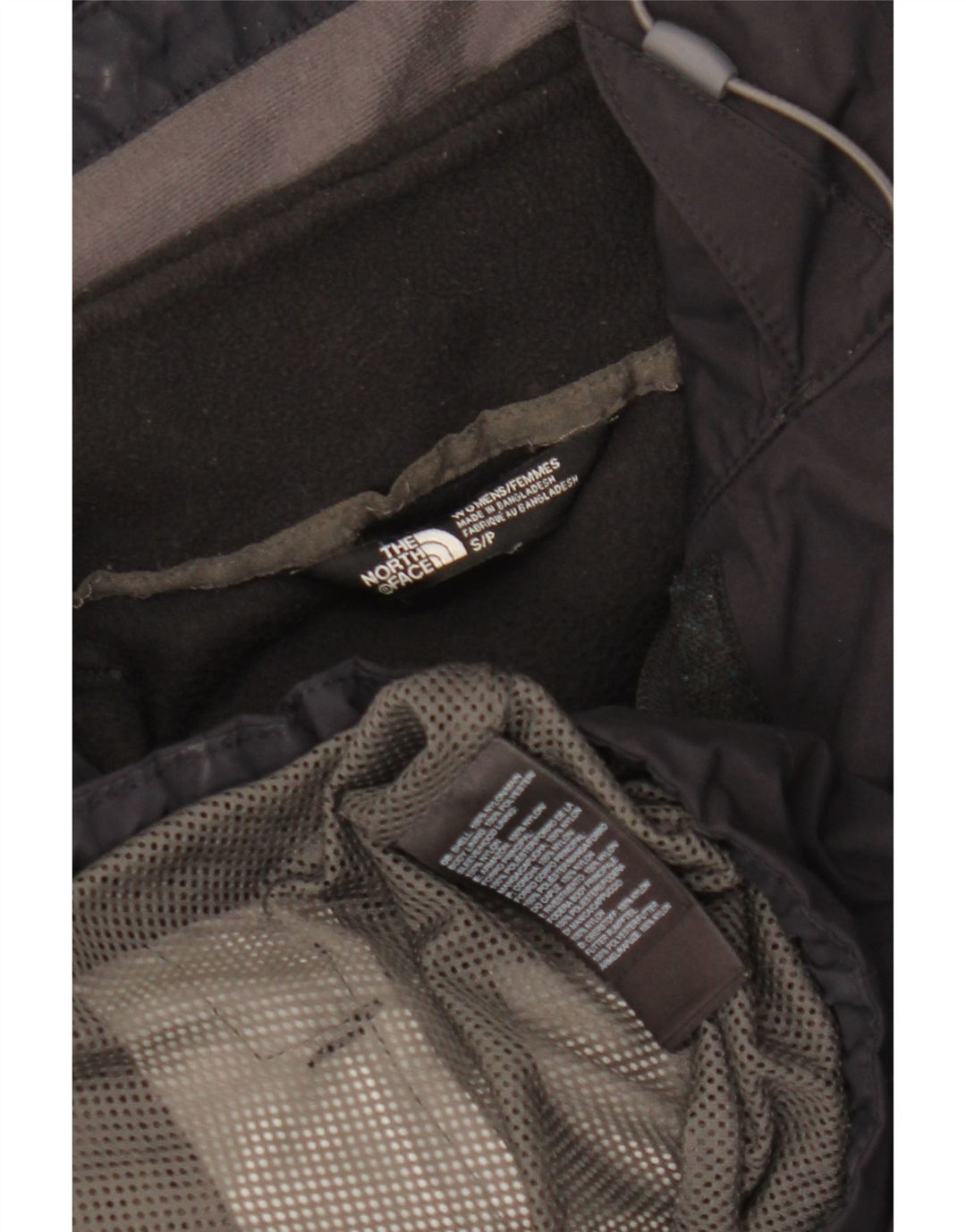 The North Face vindjakkejakke med hætte til kvinder UK 10 Lille sort nylon