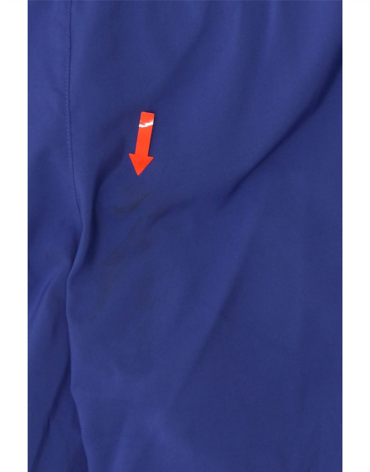 NIKE Dri Fit sportsshorts til kvinder UK 12 Medium Blue Polyester