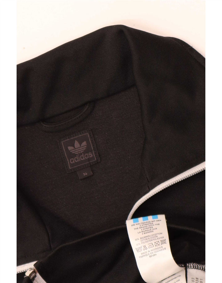 Adidas træningsdragt topjakke til kvinder EU 34 XS Sort bomuld
