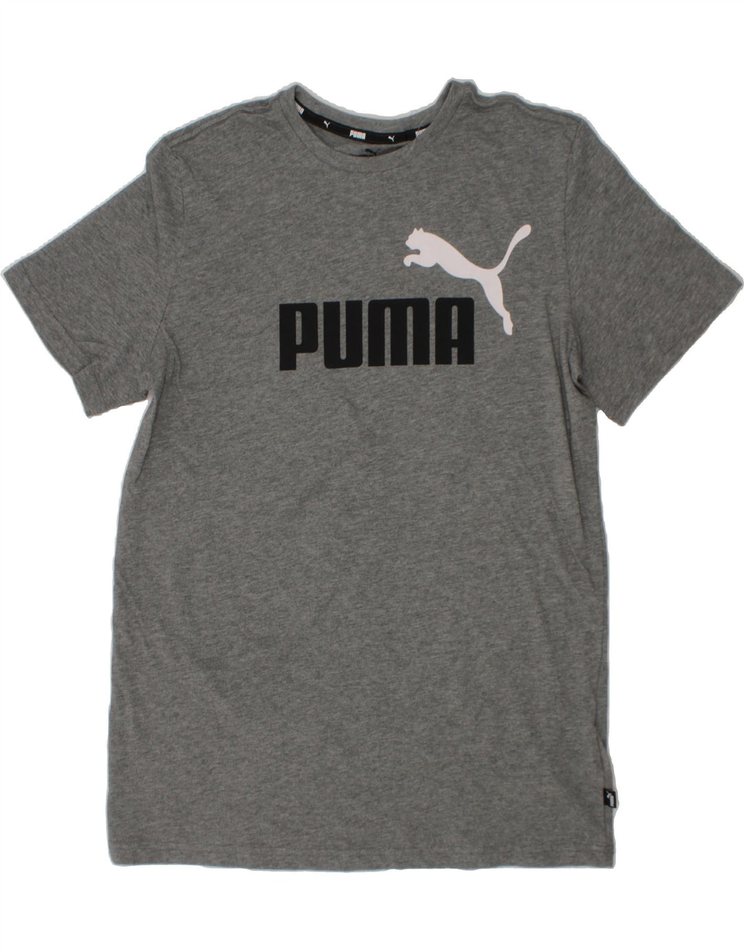 PUMA Boys Graphic T-Shirt Top 15-16 Years Grey Cotton Vintage Puma and Second-Hand Puma from Messina Hembry 