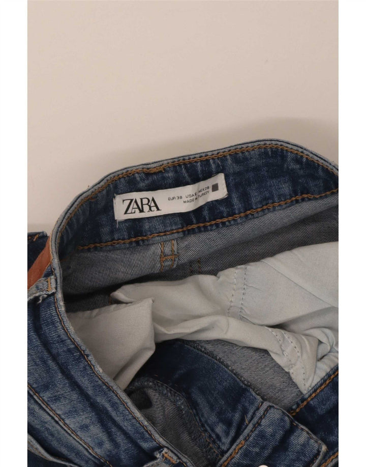 Zara Dame Flared Jeans EU 38 Small W28 L33 Blå