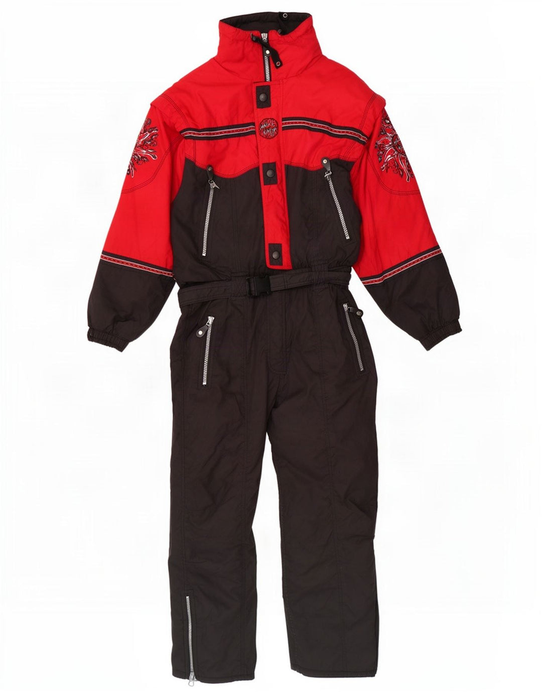 Killtec Herre Grafisk Hooded Ski Jumpsuit Stor Rød Colourblock Polyester