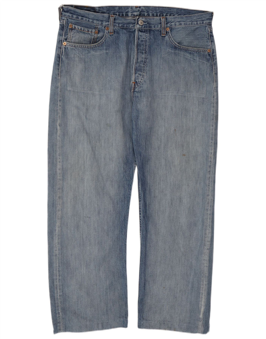 Levi's Herre 501 Straight Jeans W38 L27 Blå