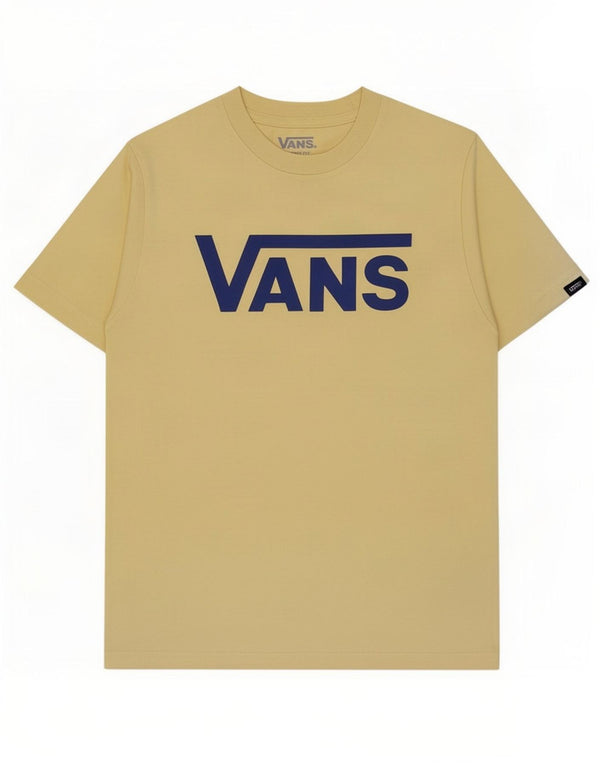 Vans Boys Classic Fit Grafisk T-Shirt Top 8-9 År Lille Gul Bomuld