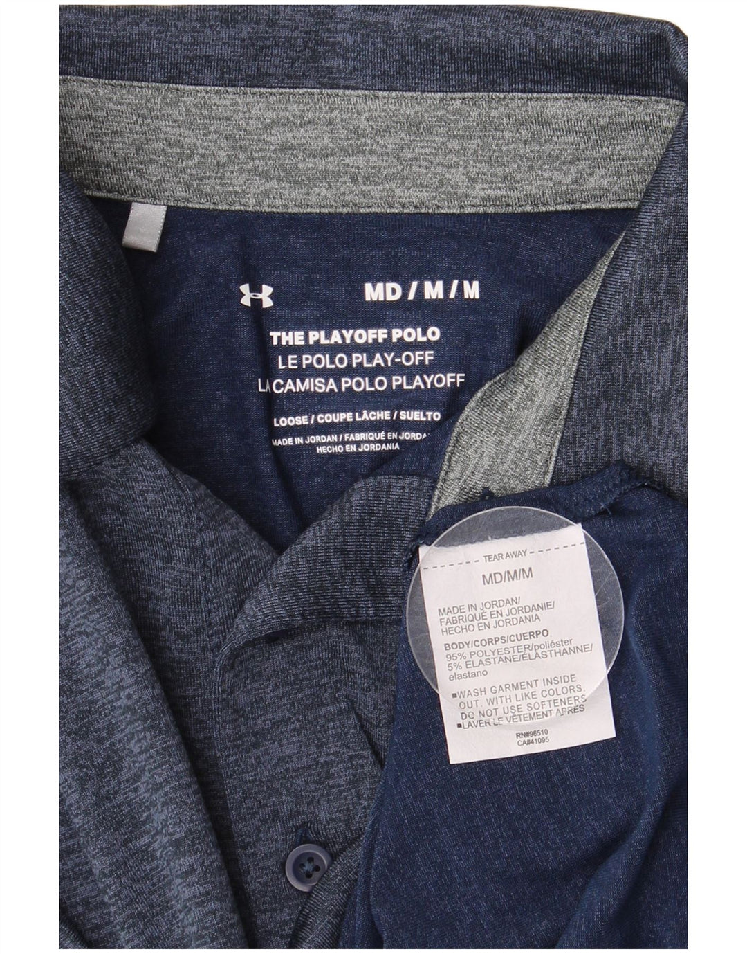 Under Armour Herre poloshirt Medium Navyblå Flecked Polyester