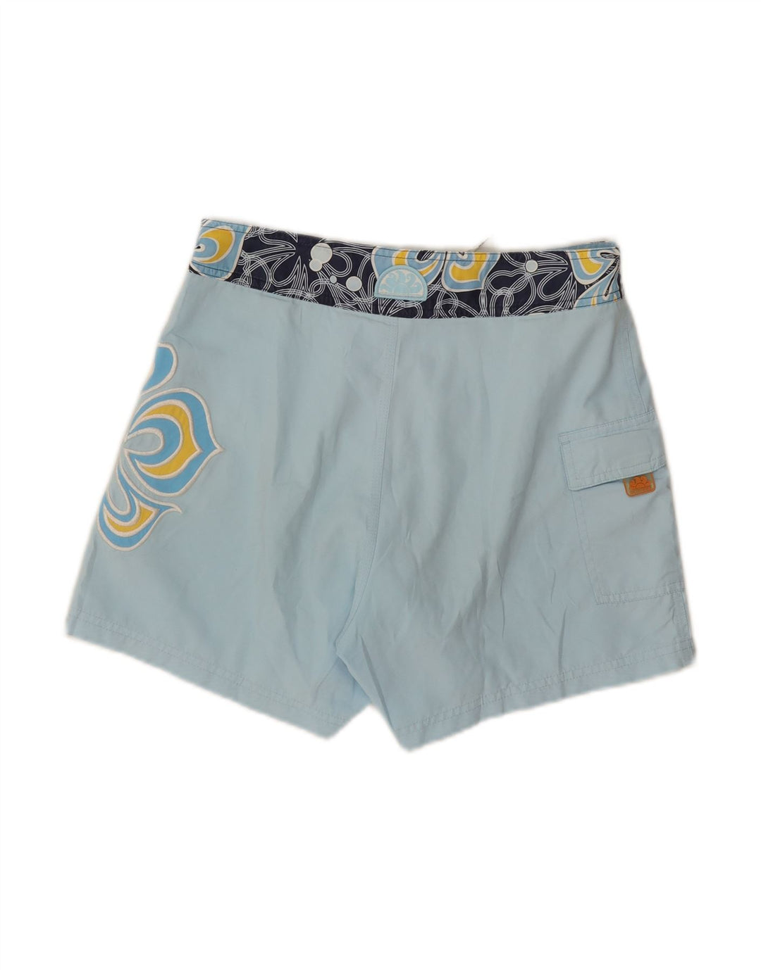 SUNDEK Mens Swimming Shorts Small  Blue Floral