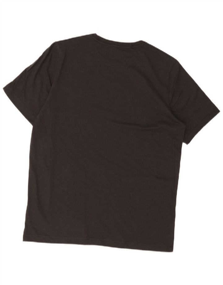 Puma Herre Grafisk T-Shirt Top Medium Sort Bomuld
